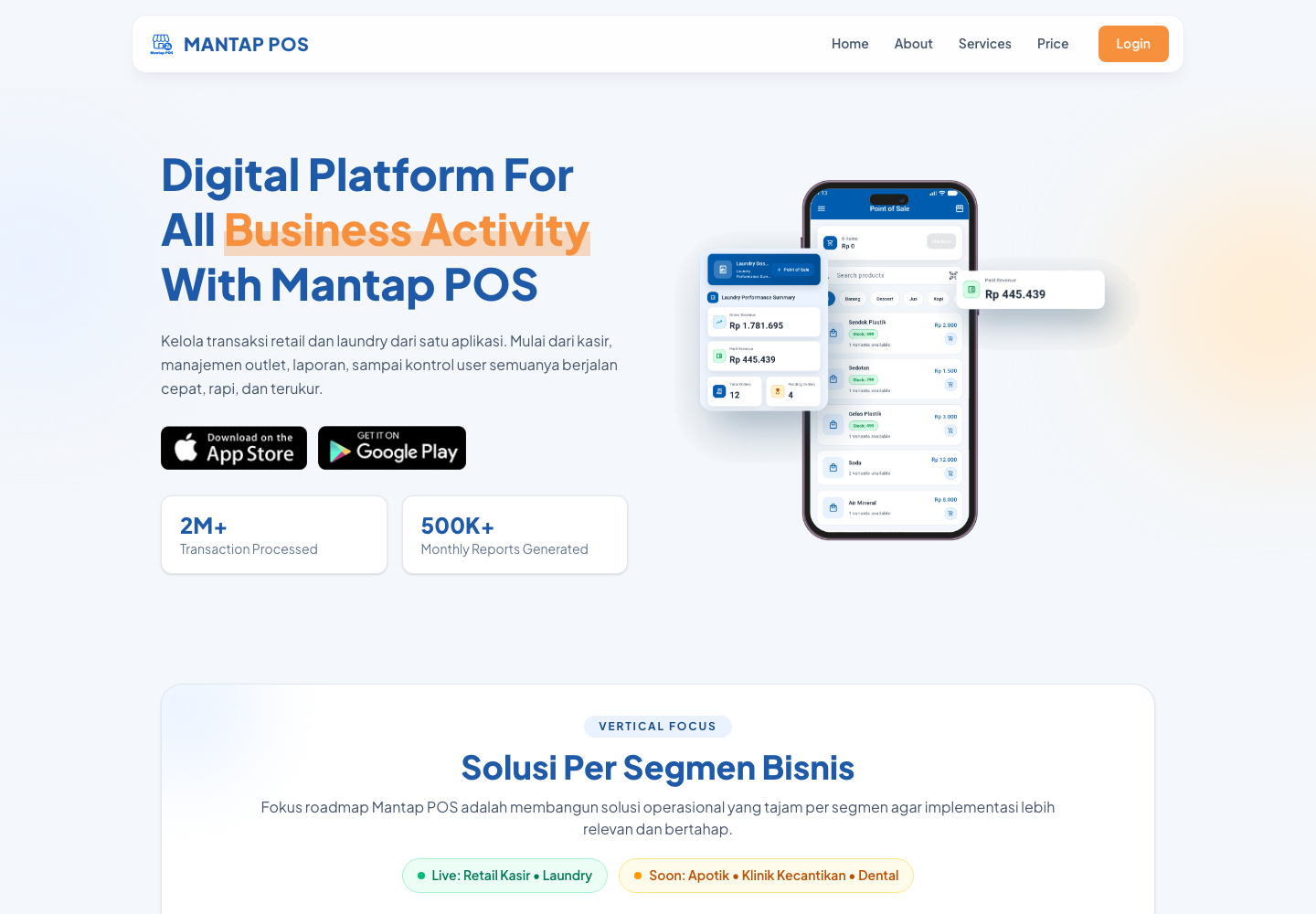 Screenshot Mantap POS
